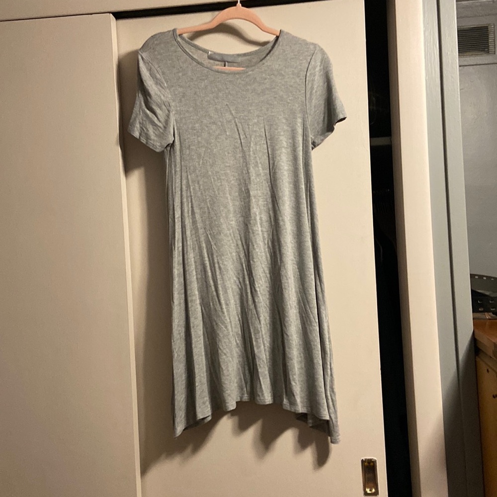 Gray tshirt dress